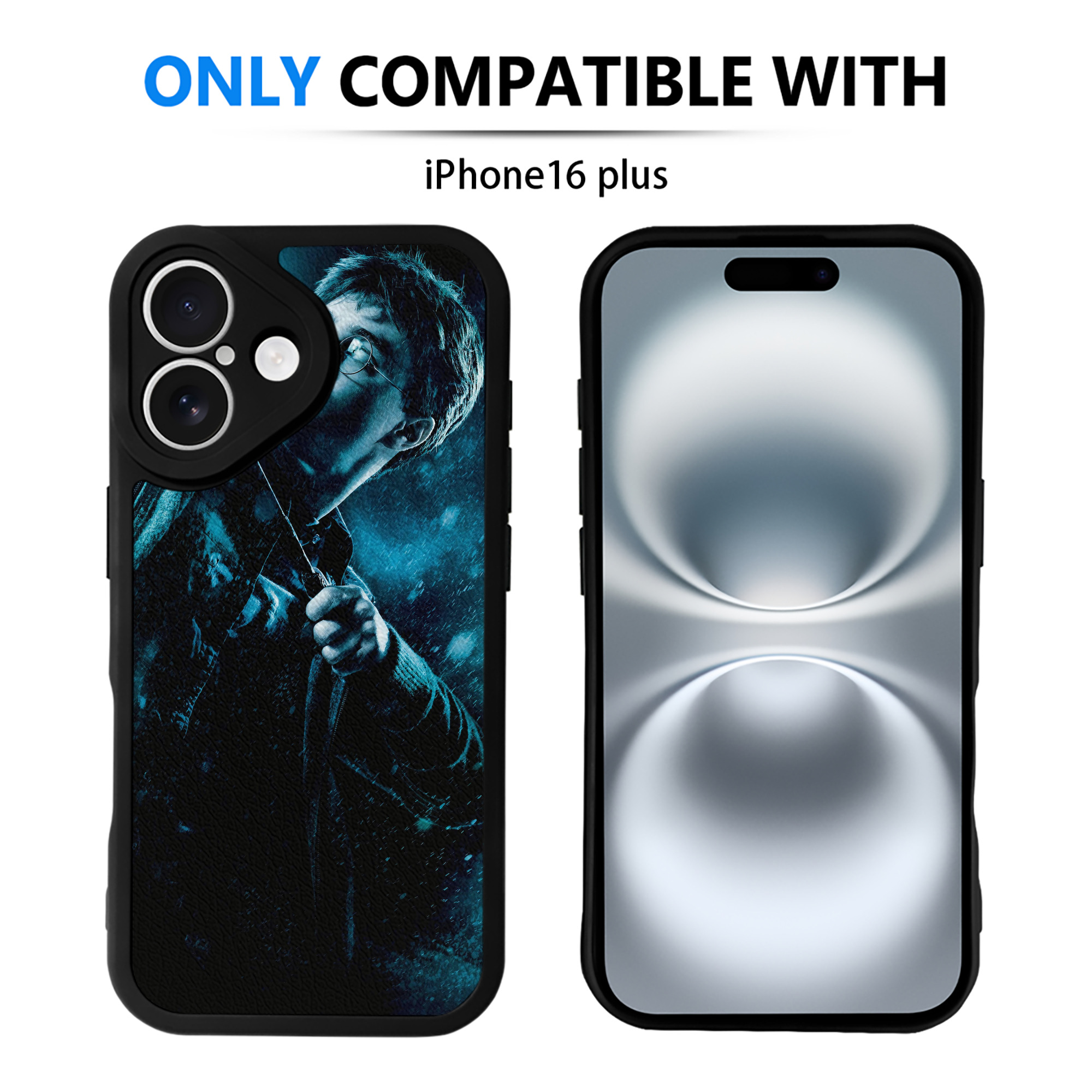 （画像用） Harry Potter ハリー・ポッターシリーズ 【iPhone 16シリーズ対応】シリコンスマホケース（レザー調） 材質：シリコン